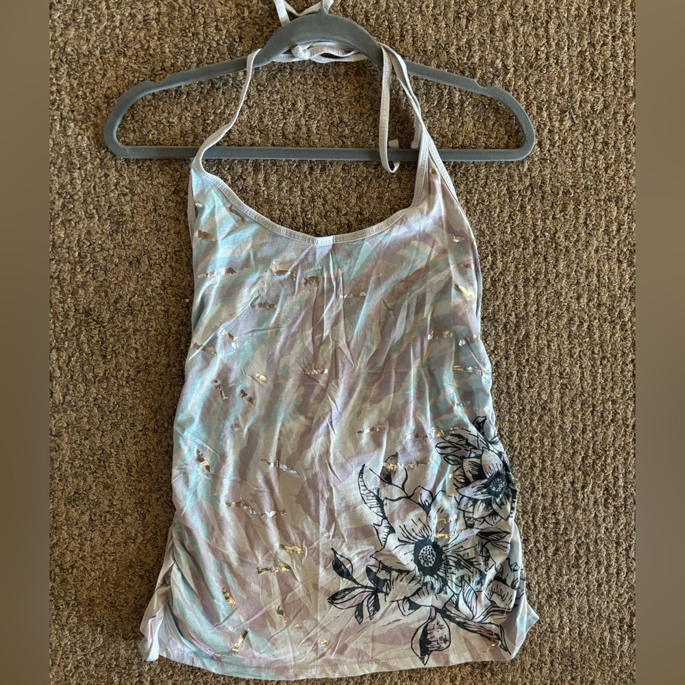 Moda International Embellished Halter Tank Top